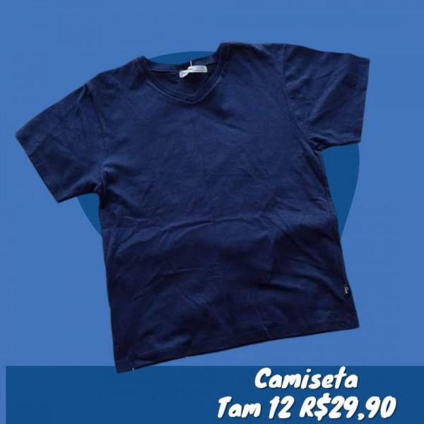 CAMISETA MARINHO AZUL TAM 12
