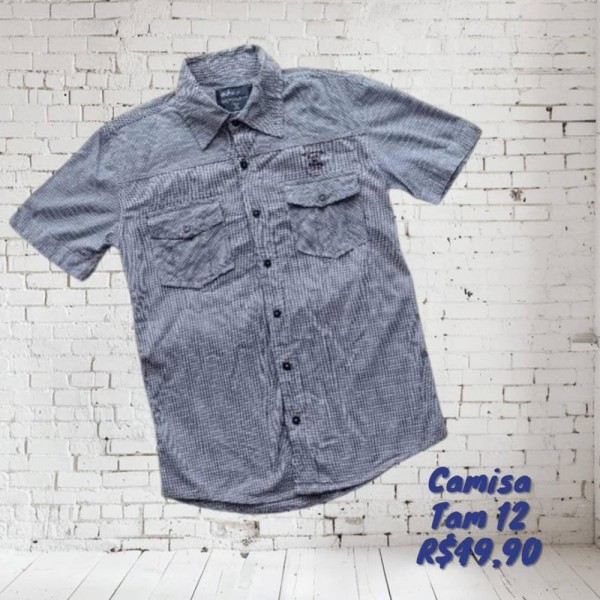 CAMISA XADREZ  TAM 12