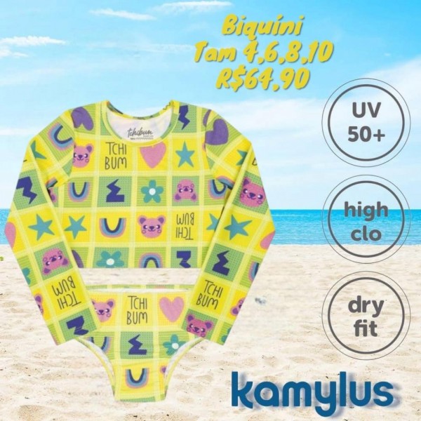 BIQUINI ML AMARELO TAM 4