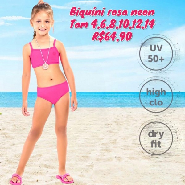BIQUINI NEON ROSA TAM 10