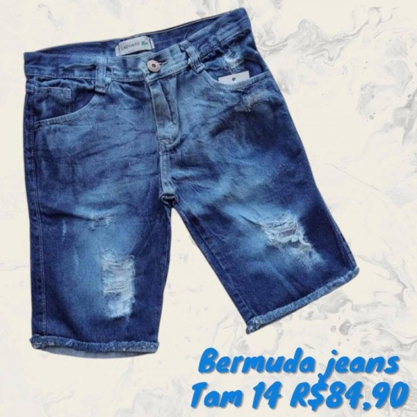 BERMUDA LACOSTE JEANS TAM 14