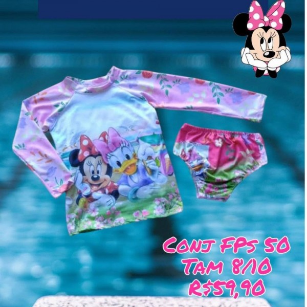 BIQUINI ML MINNIE E MARGARIDA /10  TAM 8