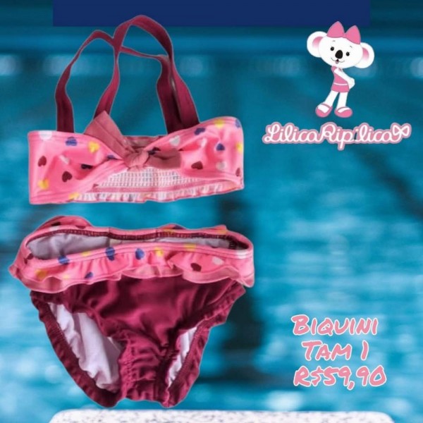 BIQUINI CORACAO  TAM 1