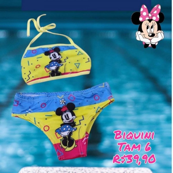 BIQUINI MINNIE AMARELO TAM 6