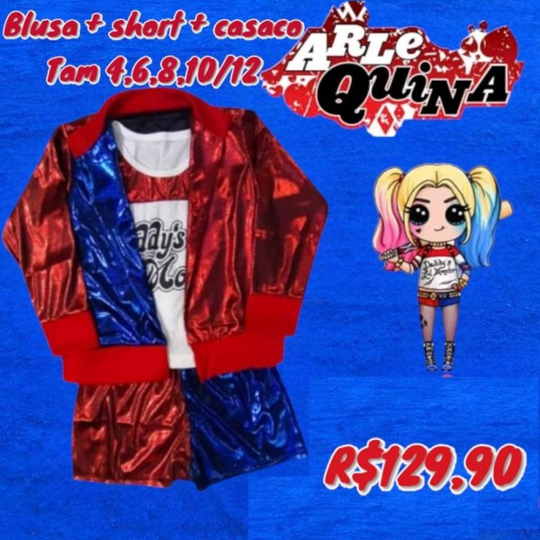 FANTASIA ALERQUINA + CASACO  TAM 6