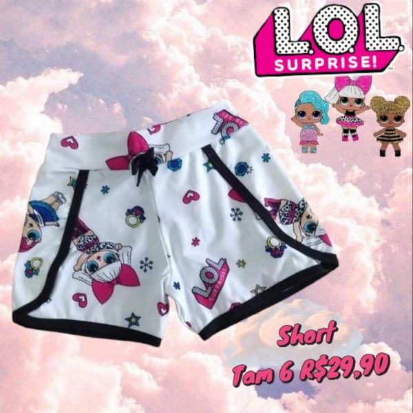 SHORT SUPLEX LOL BRANCO TAM 6