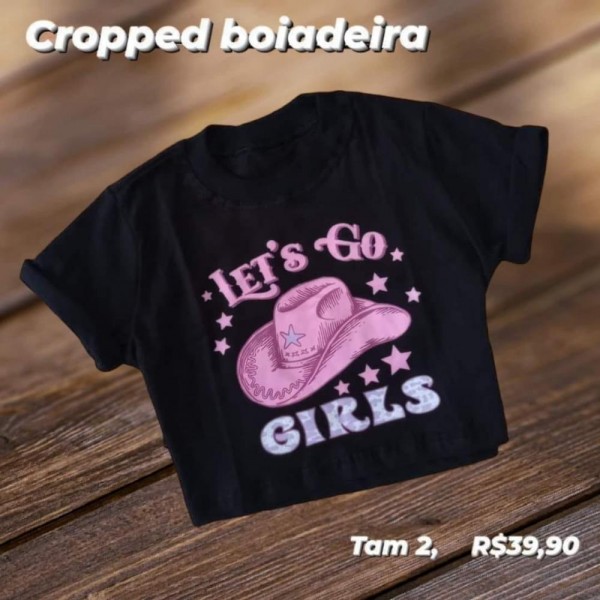 CROPPED BOIADEIRA PRETO TAM 2