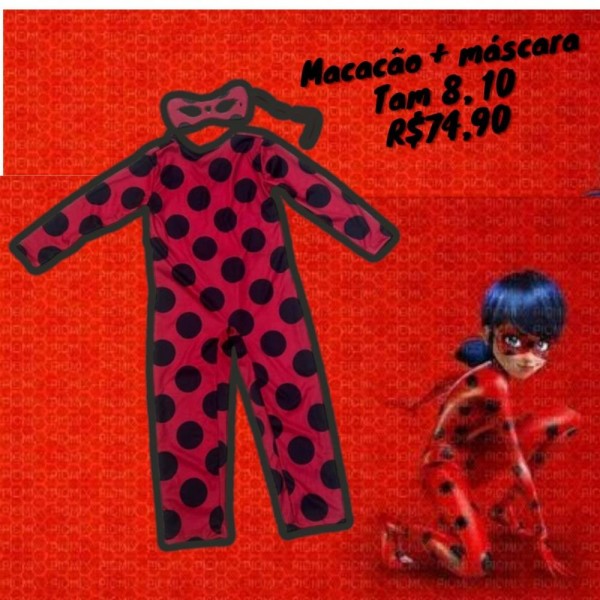 FANTASIA LADYBUG MACACAO  TAM 10