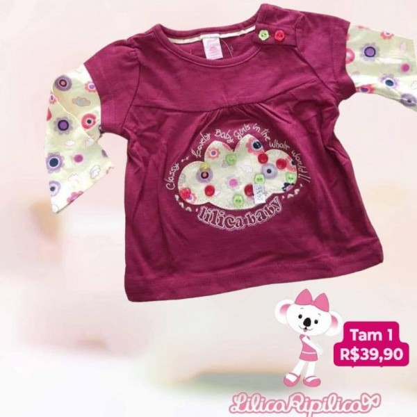BLUSA ML LILICA VINHO TAM 1