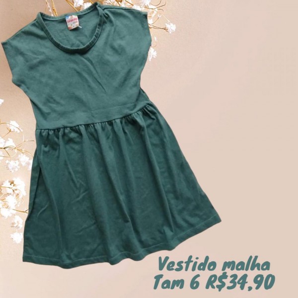 VESTIDO VERDE TAM 6