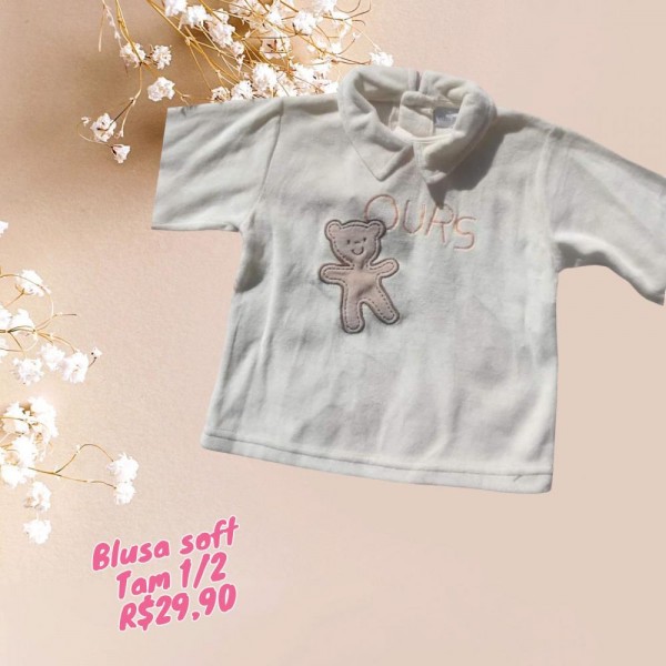 BLUSAO SOFT URSO  TAM  2