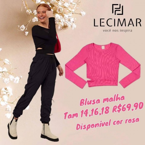 BLUSA ML ROSA TAM 14
