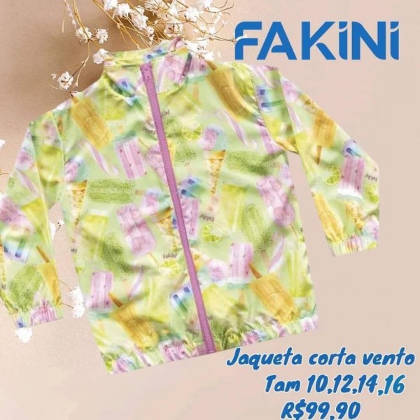 JAQUETA CORTA VENTO COLERIDA  TAM 16