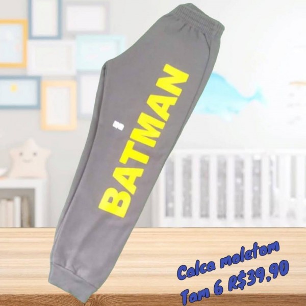 CALCA MOLETOM BATMAN  TAM6