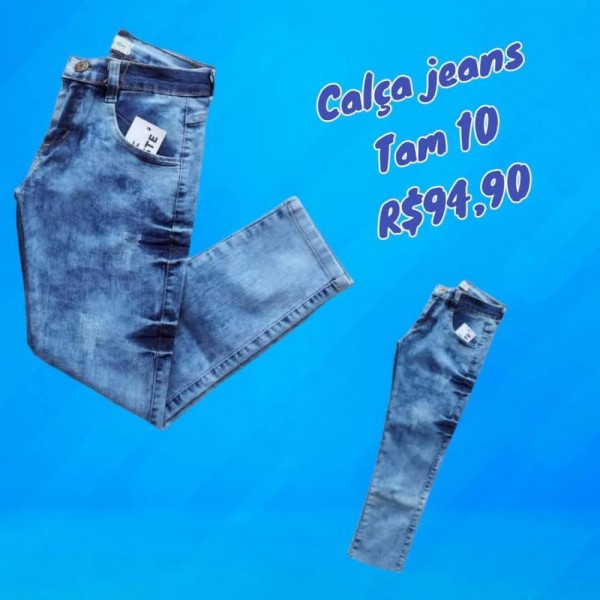 CALCA LACOSTE JEANS TAM 10