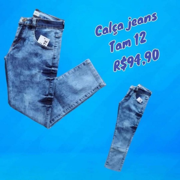 CALCA LACOSTE JEANS TAM 12