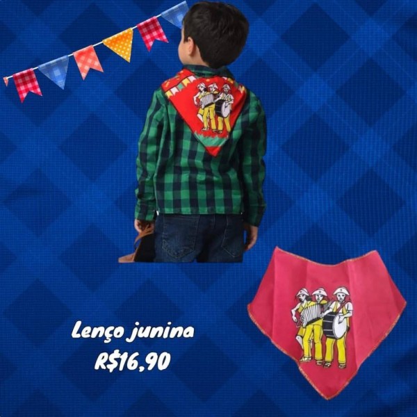 LENCO JUNINA VERMELHO