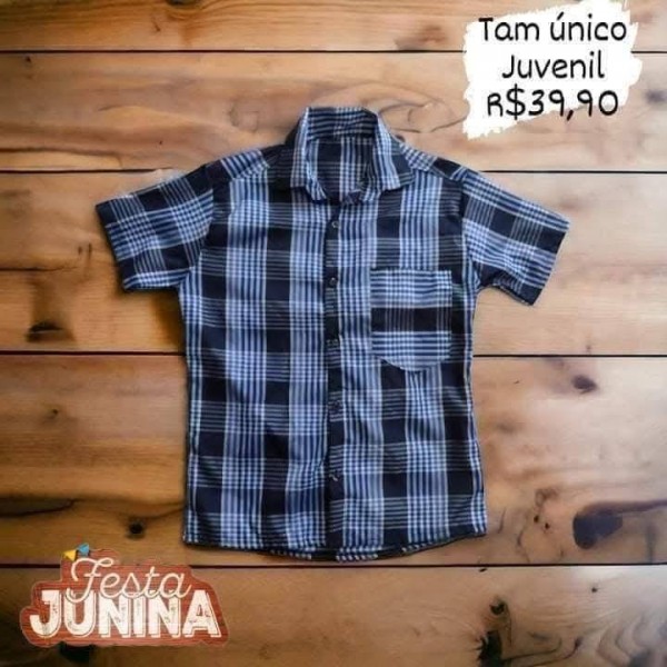 CAMISA MC XADREZ  TAM JUVENIL