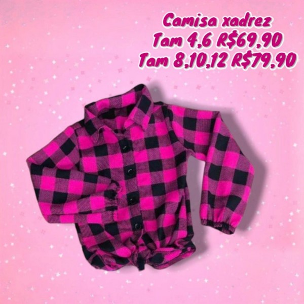 CAMISA XADREZ ML  TAM 12