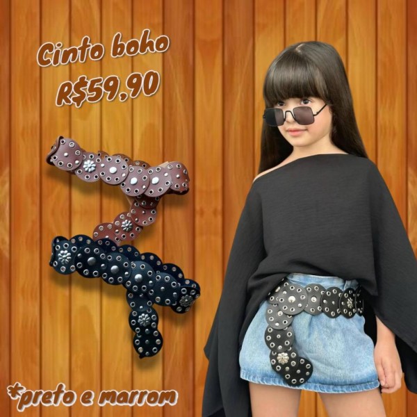 CINTO BOHO MARROM