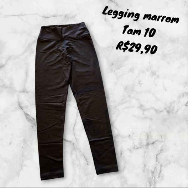 LEGGING MARROM TAM 10