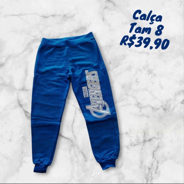 CALCA MOLETOM AVENGERS  TAM 8