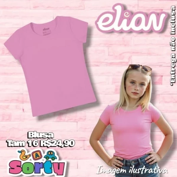 BLUSA BASICA ROSINHA TAM 16