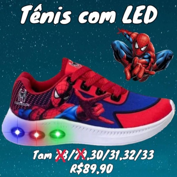 TENIS H.ARANHA C/LED /31  TAM 30