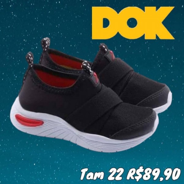 TENIS MEIA PRETO TAM 22