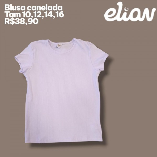 BLUSA MC BRAN. CANELADA  TAM 14
