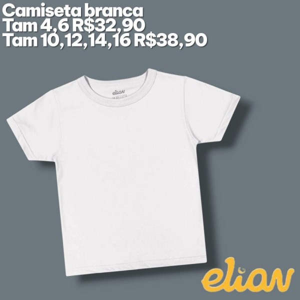 CAMISETA MC BRANCA TAM 16