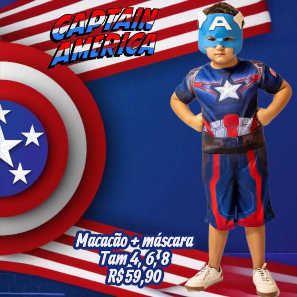 FANTASIA CAPITAO AMERICA TAM 8