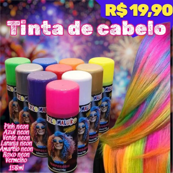 TINTA NEON CORES DIVERSAS