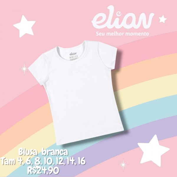 BLUSA MC BRANCA TAM 14