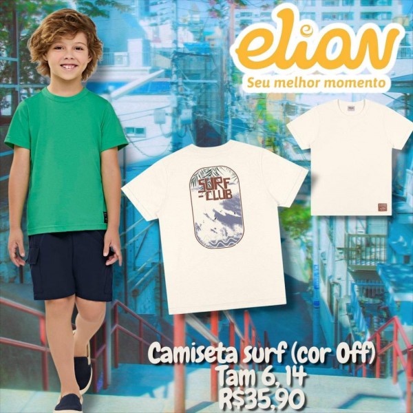 CAMISETA MC OFF SURF TAM 6