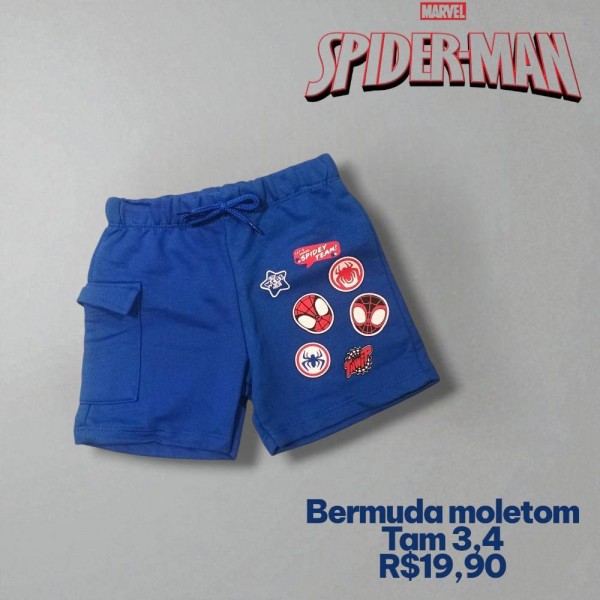 BERMUDA HOMEM ARANHA TAM 3