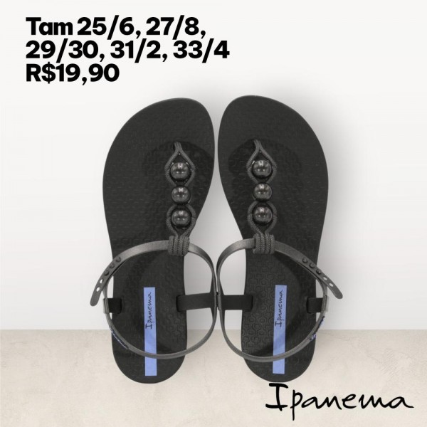 SANDALIA PRETA TAM 29/30