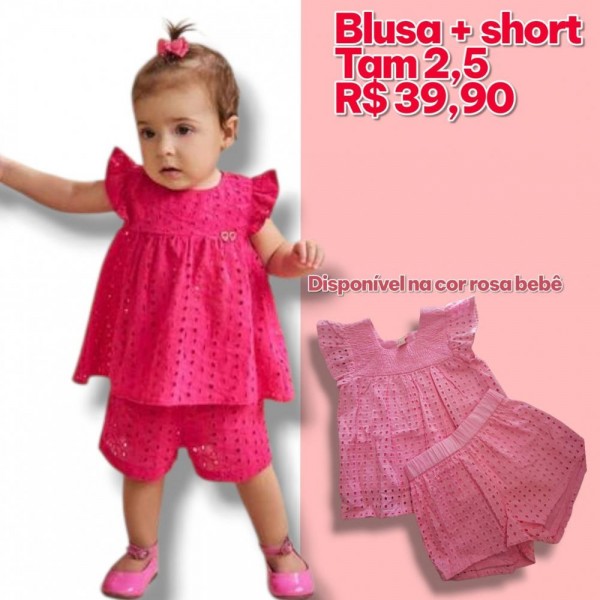 CONJ BLUSA + SHORT TAM 5