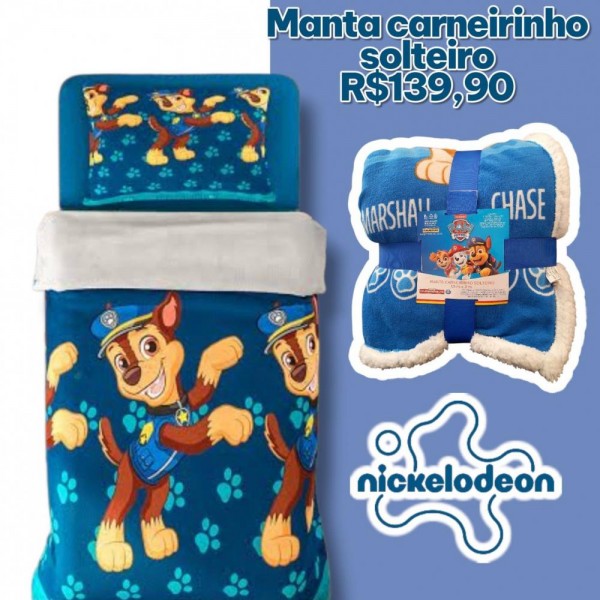 MANTA CARNEIRINHO SOLTEIRO PATRULHA CANINA