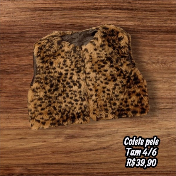 COLETE PELE ONCINHA TAM 4/6