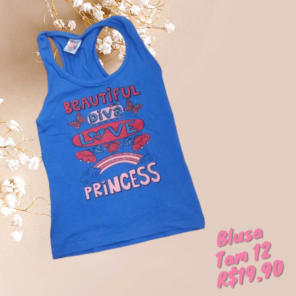 REGATA PRINCESS AZUL TAM 12