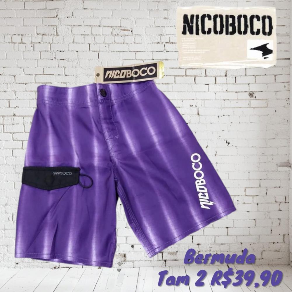 BERMUDA ROXA NICOBOCO  TAM 2