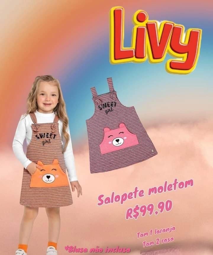 SALOPETE LARANJA  TAM 1