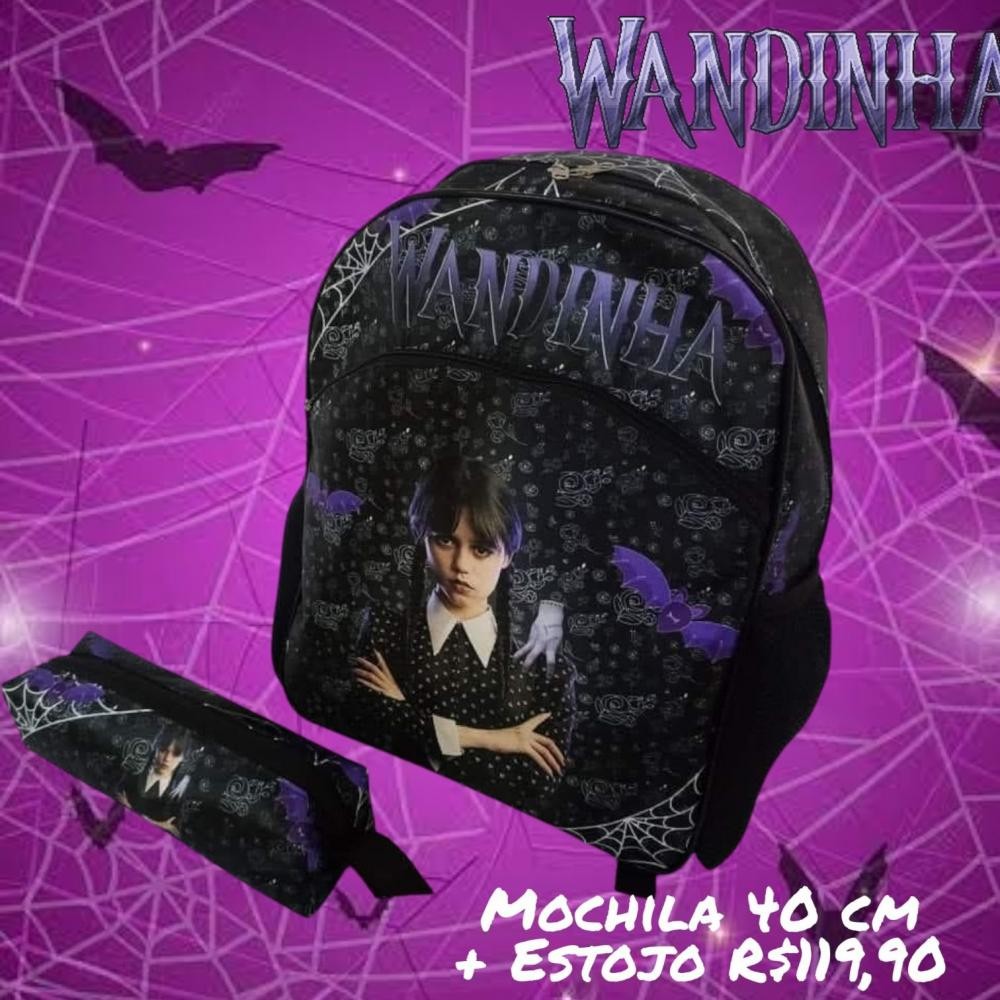 MOCHILA WANDINHA + ESTOJO 40CM