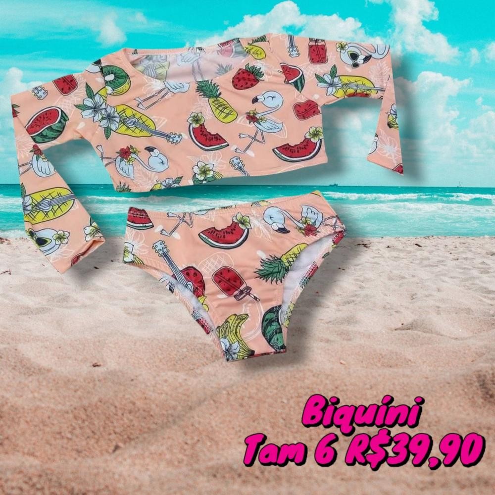 BIQUINI ML FRUTAS ROSA TAM 6