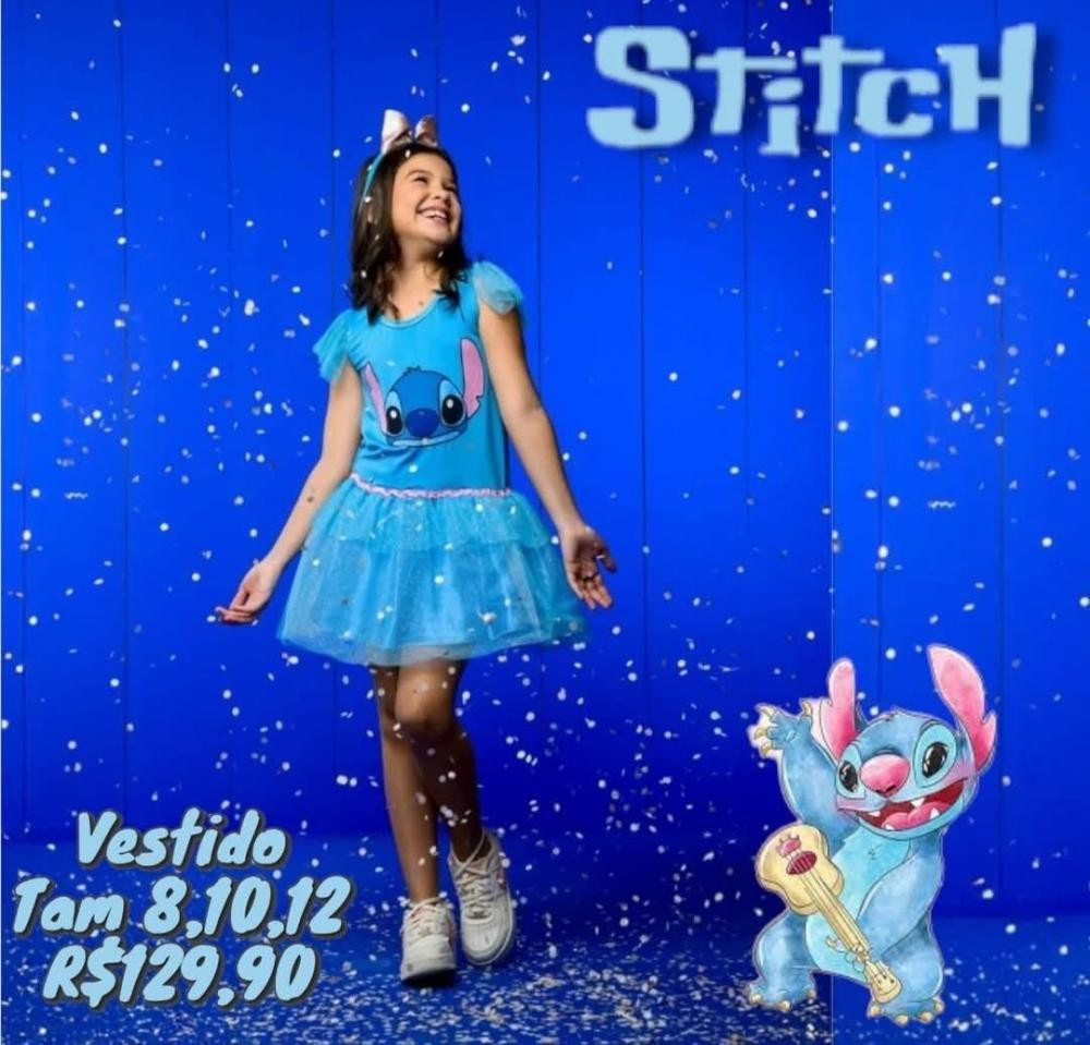 FANTASIA STITCH AZUL TAM 12