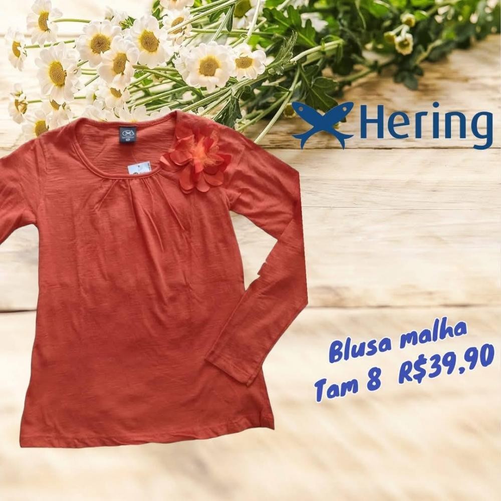 BLUSA ML LARANJA  TAM 8
