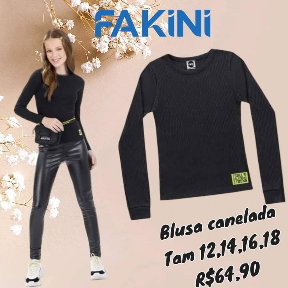 BLUSA ML CANELADA  TAM 16