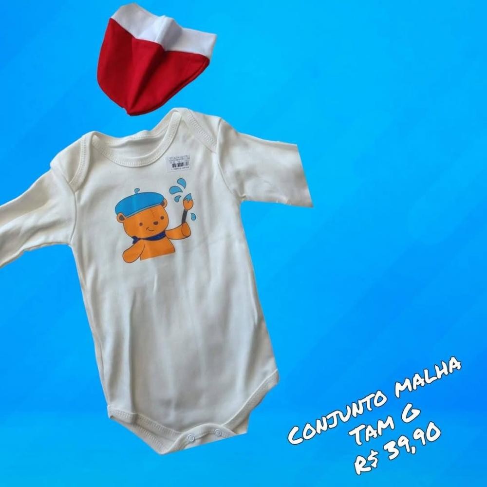 BODY URSO PINTOR + TOUCA  TAM G