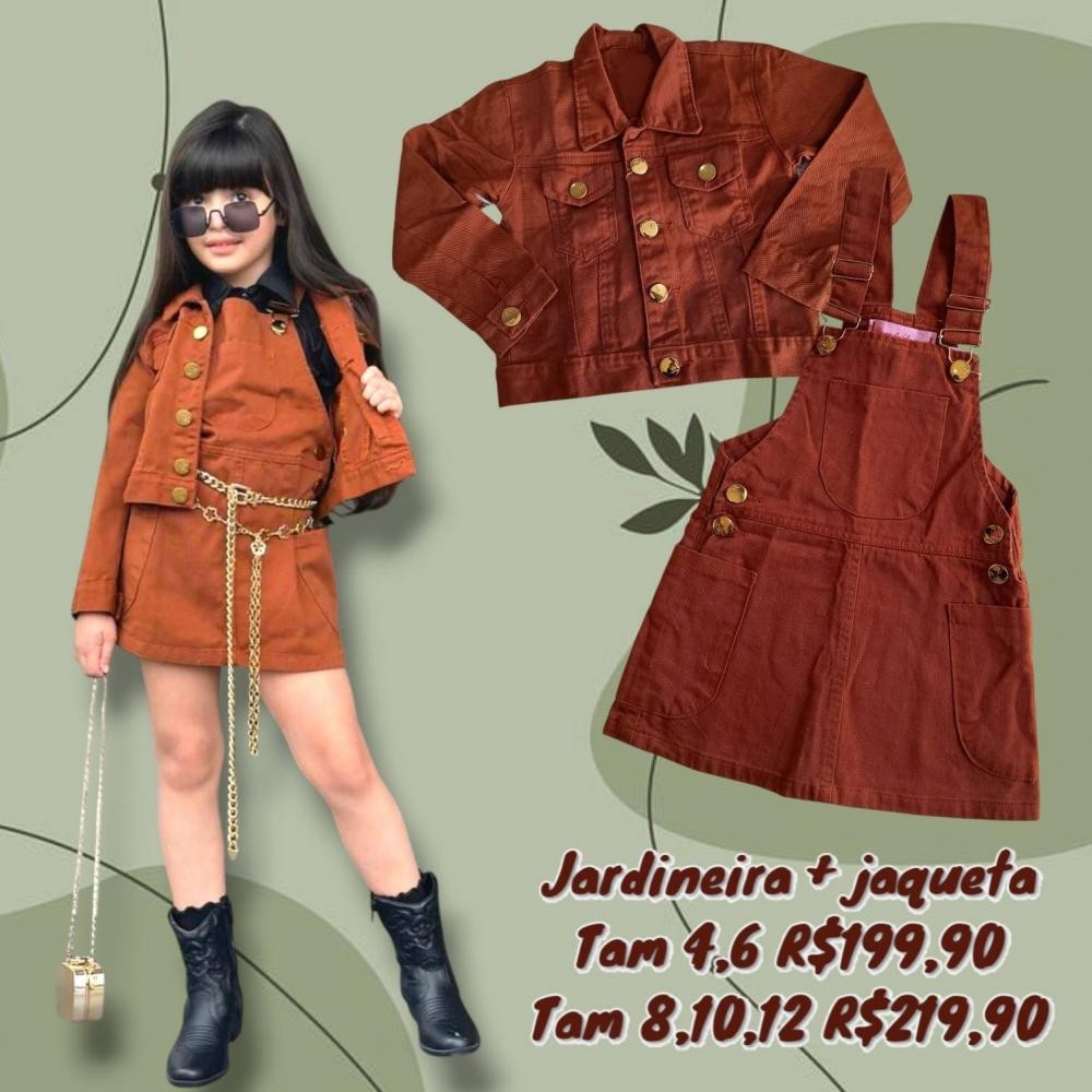 JARDINEIRA + JAQUETA  TAM 8